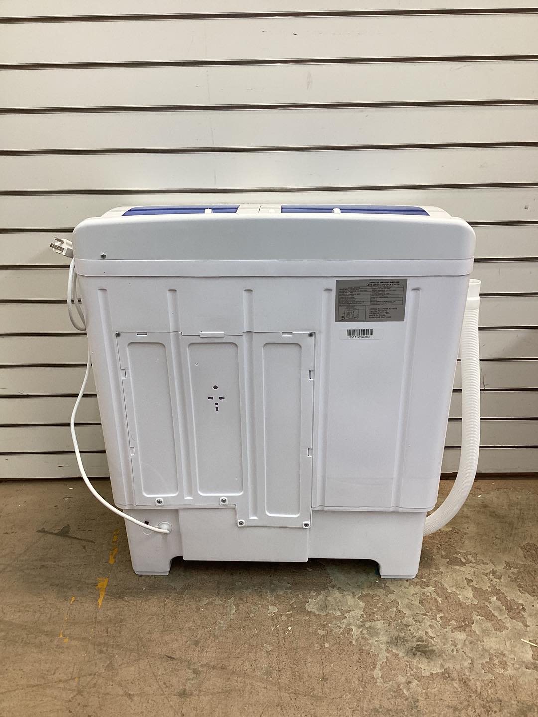 Costway 14 in. 1.6 cu. ft. Portable Top Load Washing Machine Mini Compact Washer Dryer in White
