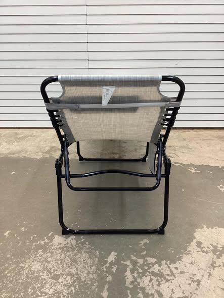 Costway Patio Folding Chaise Lounge Chair Portable Sun Lounger with Adjustable Backrest Gray