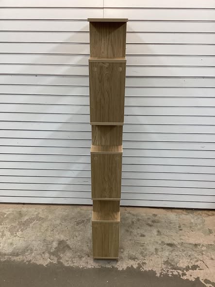 6 Tier S-Shaped Bookshelf Storage Display Bookcase Decor Z-Shelf