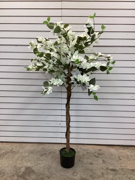 4.5 Feet Artificial Azalea Tree with Cement Pot