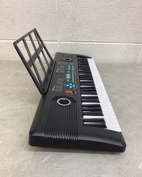 Costway 61 Keys Kids Piano Keyboard with Carry Bag Microphone Sheet Stand Power Supply