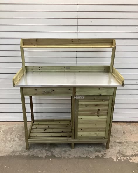 Yaheetech Outdoor Potting Bench Table Work Bench