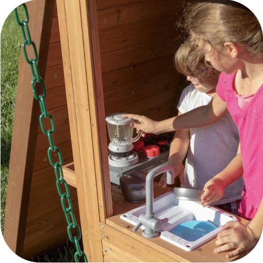 Backyard Discovery Bristol Point Cedar Swing Set/Playset