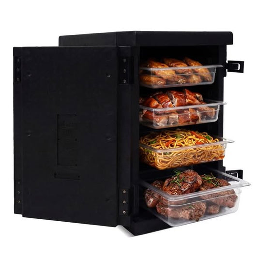 Hot/Cold 91 Qt Insulated Food Pan Carrier with Safety Buckles