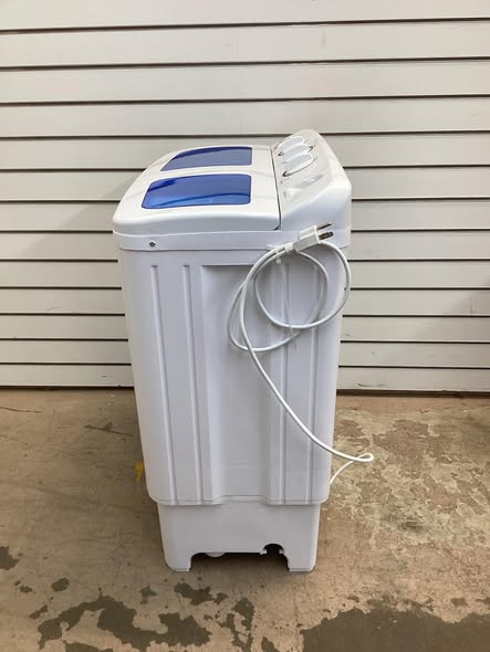 Costway 14 in. 1.6 cu. ft. Portable Top Load Washing Machine Mini Compact Washer Dryer in White