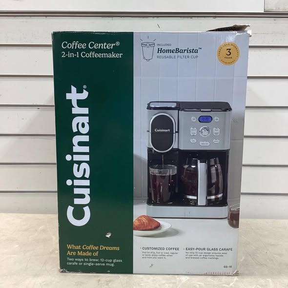 Cuisinart 2-in-1 Coffeemaker, 12 Cup Capacity, Single Serve, Hot or Iced