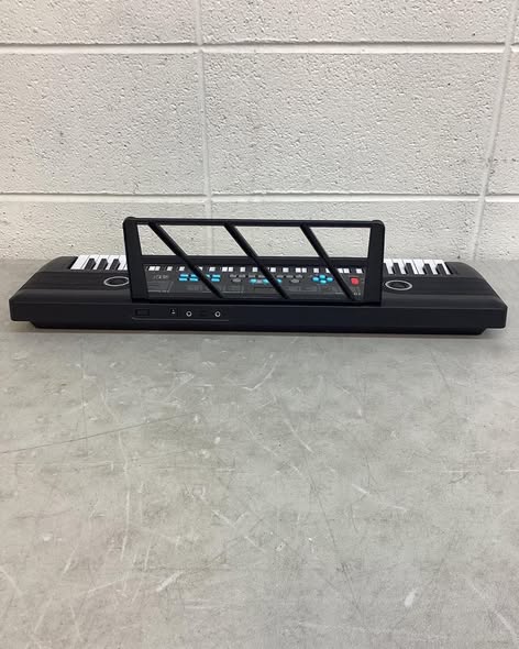 Costway 61 Keys Kids Piano Keyboard with Carry Bag Microphone Sheet Stand Power Supply