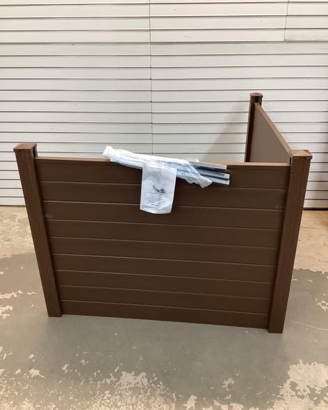 Outdoor PVC Air Conditioner Fence with 20 Inch Long Stakes
