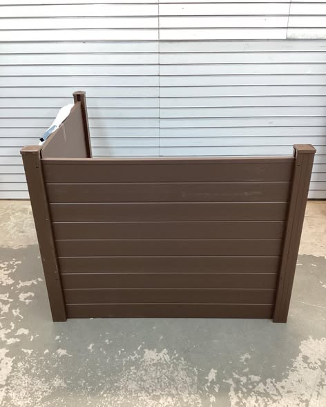 Outdoor PVC Air Conditioner Fence with 20 Inch Long Stakes