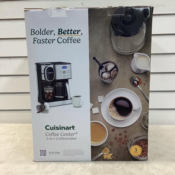 Cuisinart 2-in-1 Coffeemaker, 12 Cup Capacity, Single Serve, Hot or Iced