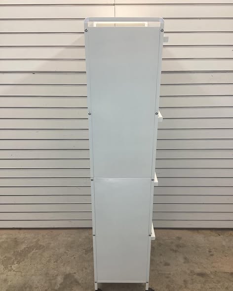 Costway White 4-Shelf Metal 23.5 in. W Kitchen Baker's Rack Storage Cabinet