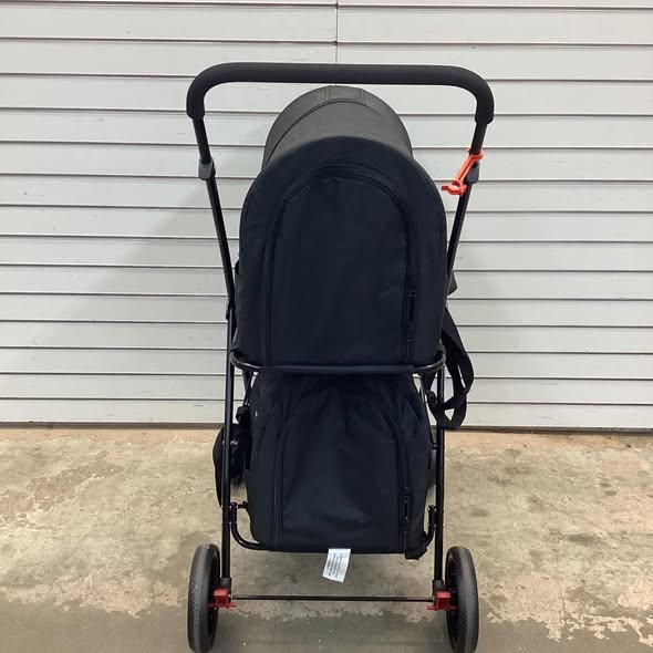 4-in-1 Double Pet Stroller with Detachable Carrier and Travel Carriage