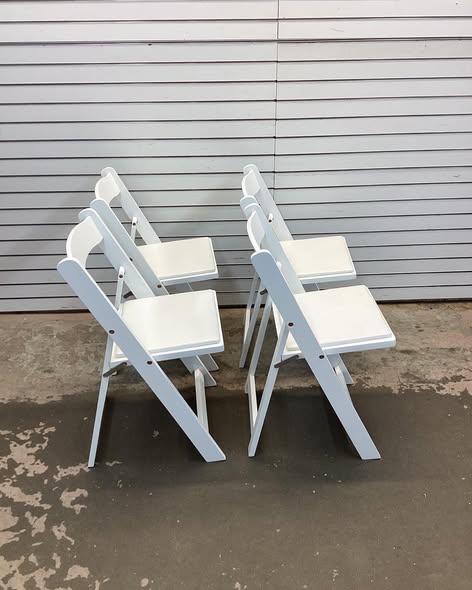 Costway 4 Pack Resin Folding Chairs with Padded Seat