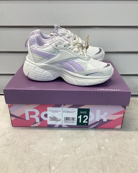 Reebok Girls Chaos Running Sneaker, size 12