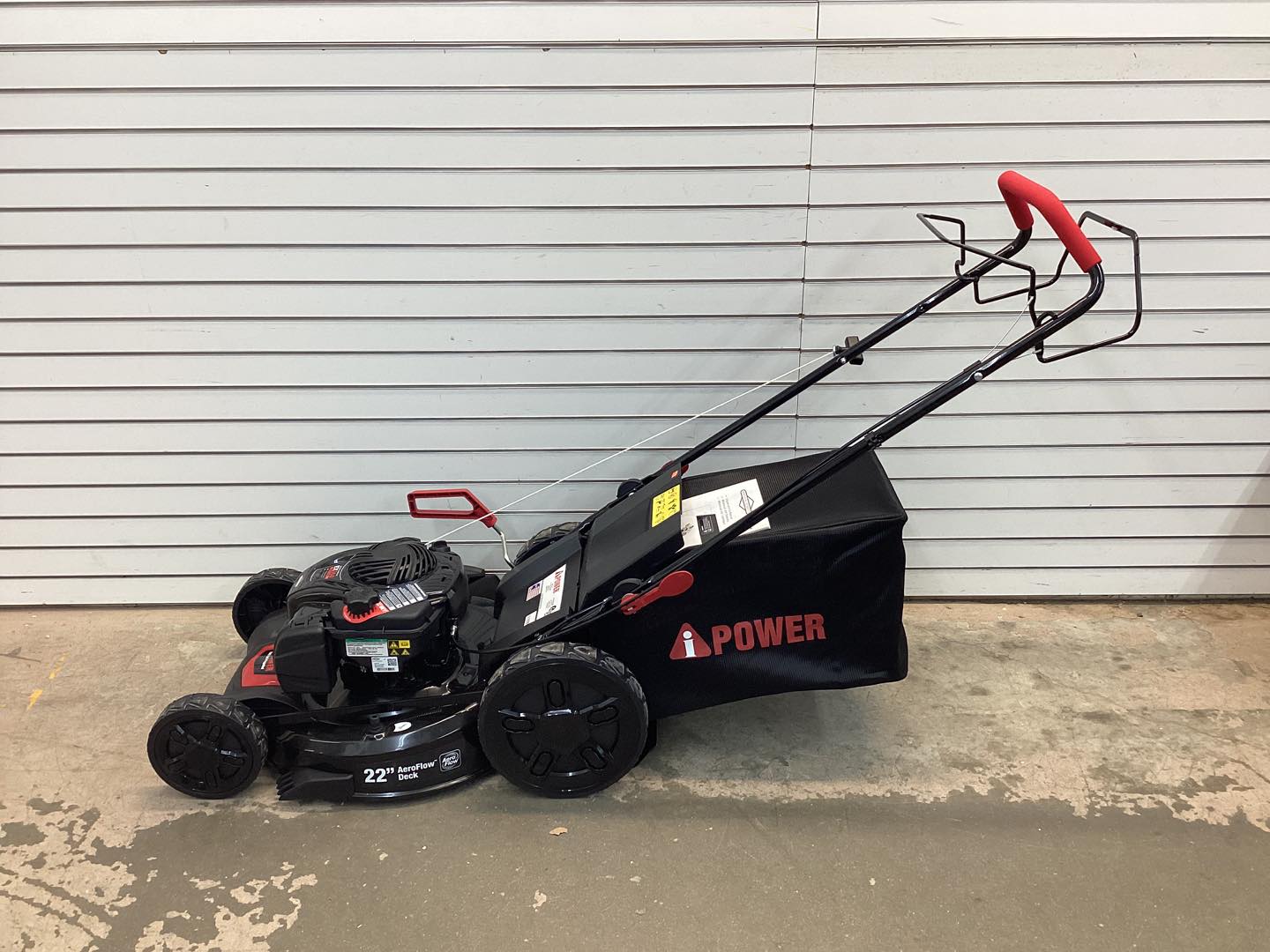AiPower 21" Self-Propelled RWD Walk Behind Mower with Aero Flow Deck