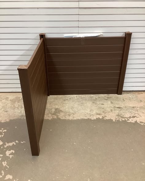 Outdoor PVC Air Conditioner Fence with 20 Inch Long Stakes