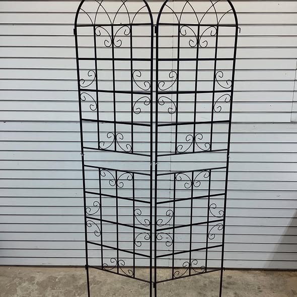 2 Pack 86.5 X 20 Inches Metal Garden Trellis For Climbing Plants