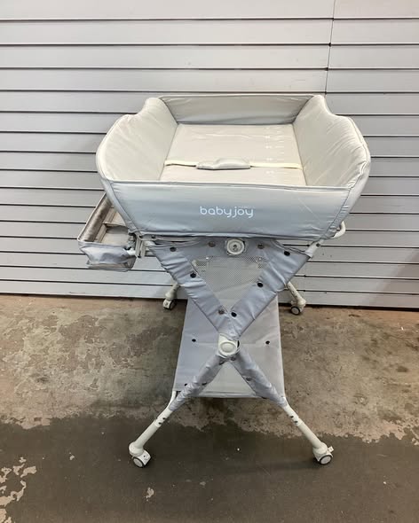 BABY JOY Portable Baby Changing Table, Foldable Waterproof Diaper Changing Station w/Wheels
