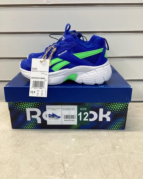 Reebok Boys Chaos Running Sneaker size 12