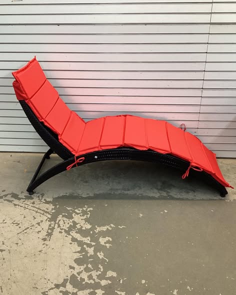 Costway Foldable Patio Lounge Chair with Cushion for Backyard
