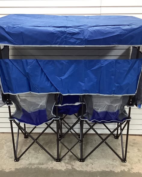 Double Beach Chair with Canopy Shade Oversized Camping Chairs