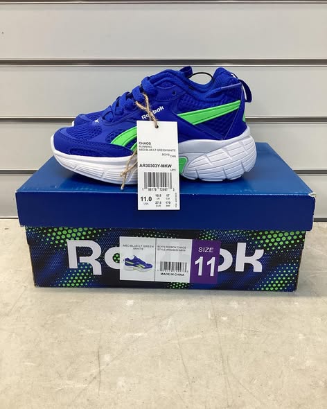 Reebok Boys Chaos Running Sneaker size 11