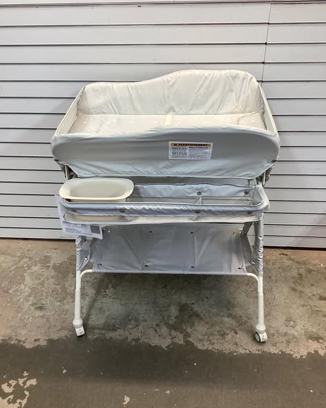BABY JOY Portable Baby Changing Table, Foldable Waterproof Diaper Changing Station w/Wheels