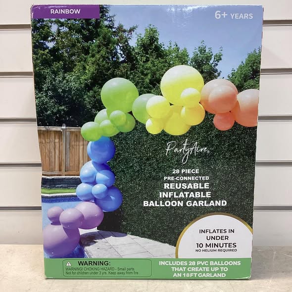 PartyAire 18' Reusable PVC Balloon Arch, 28 pc.