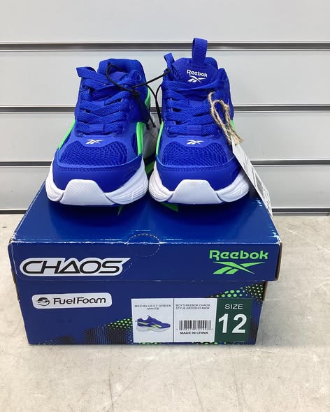 Reebok Boys Chaos Running Sneaker size 12