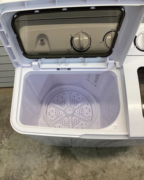 Costway 14 in. 1.6 cu. ft. Portable Top Load Washing Machine Mini Compact Washer Dryer in White