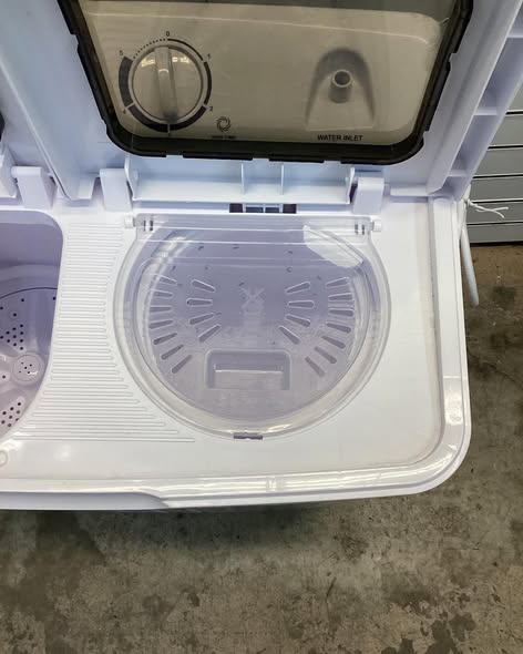 Costway 14 in. 1.6 cu. ft. Portable Top Load Washing Machine Mini Compact Washer Dryer in White