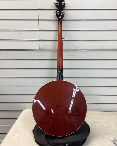 Costway Sonart 5 String Geared Tunable Banjo 24 Brackets Closed Back Remo Head w/ Case.