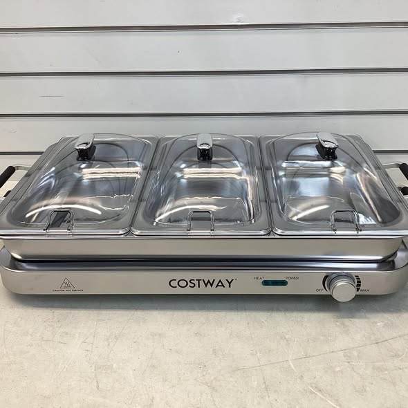 Costway 2 in 1 Electric Warming Tray with Temperature Control