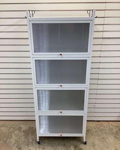 Costway White 4-Shelf Metal 23.5 in. W Kitchen Baker's Rack Storage Cabinet