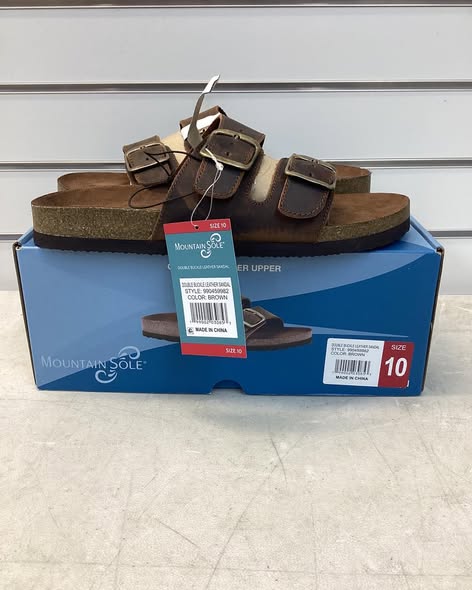Mountain Sole Women's Leather Sandal Size 10