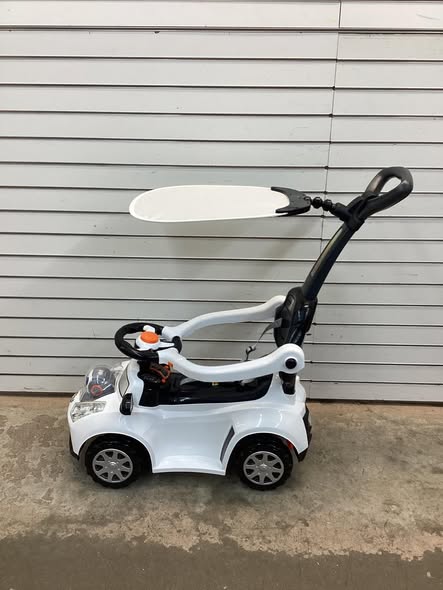 3-in-1 Push Car for Toddler Sliding Car with Seat Belt and Canopy