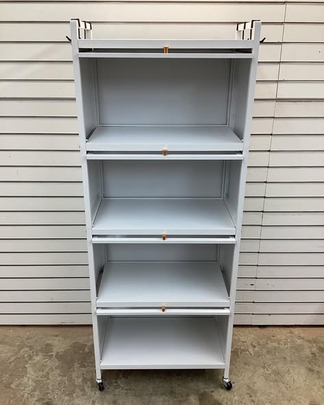 Costway White 4-Shelf Metal 23.5 in. W Kitchen Baker's Rack Storage Cabinet