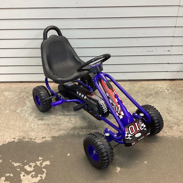 4 Wheels Kids Ride On Pedal Powered Bike Go Kart Racer Car Outdoor Play Toy