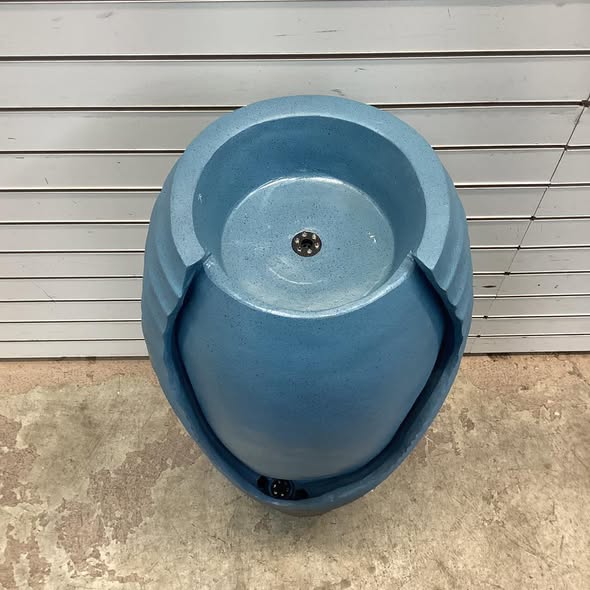 Costway 32” Tall Jar Water Fountain with LED Lights & Pump for Garden Patio Yard Porch