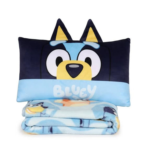 Bluey Pillow and Throw Blanket Set