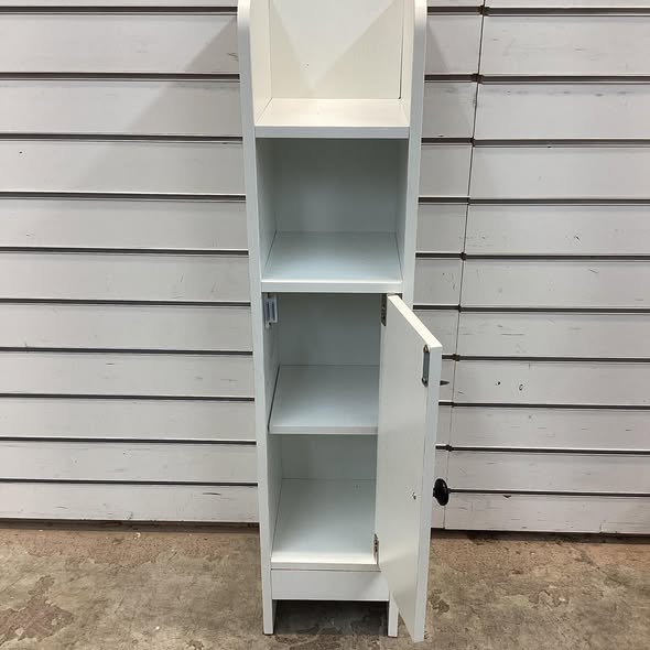 Bathroom Slim Cabinet Corner with Door and Adjustable Shelf