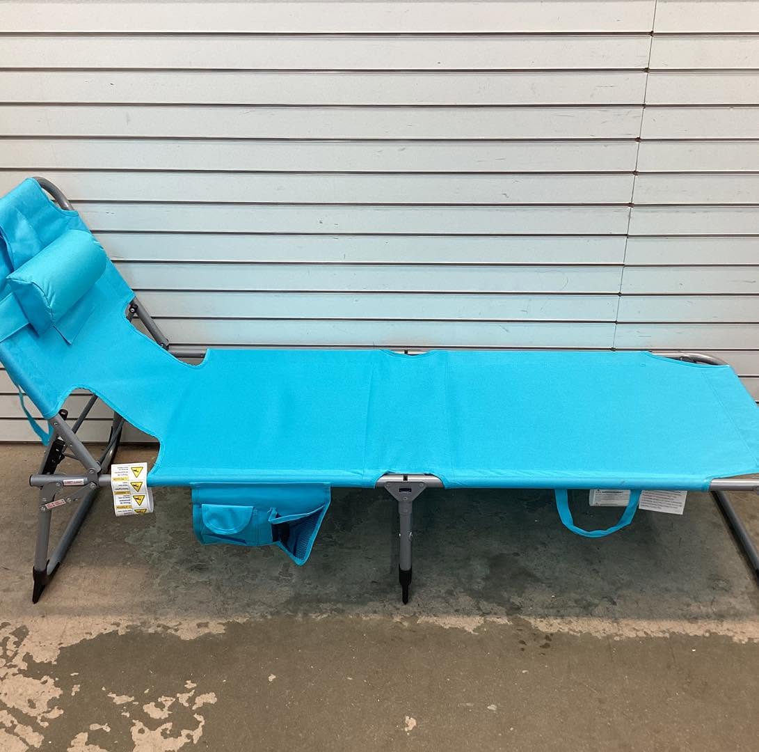 5-position Outdoor Folding Chaise Lounge Chair