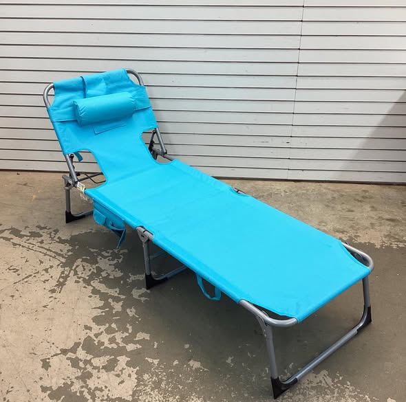 5-position Outdoor Folding Chaise Lounge Chair