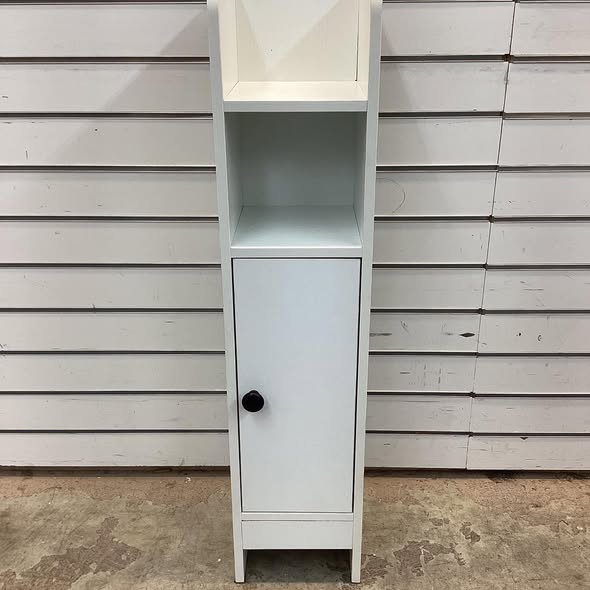 Bathroom Slim Cabinet Corner with Door and Adjustable Shelf