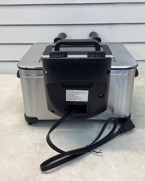 Electric Deep Fryer 5.3QT/21-Cup Stainless Steel 1700W with Double Basket