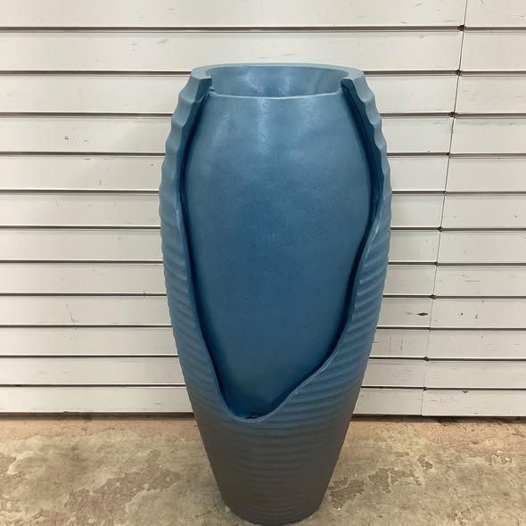 Costway 32” Tall Jar Water Fountain with LED Lights & Pump for Garden Patio Yard Porch