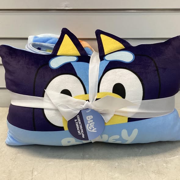 Bluey Pillow and Throw Blanket Set