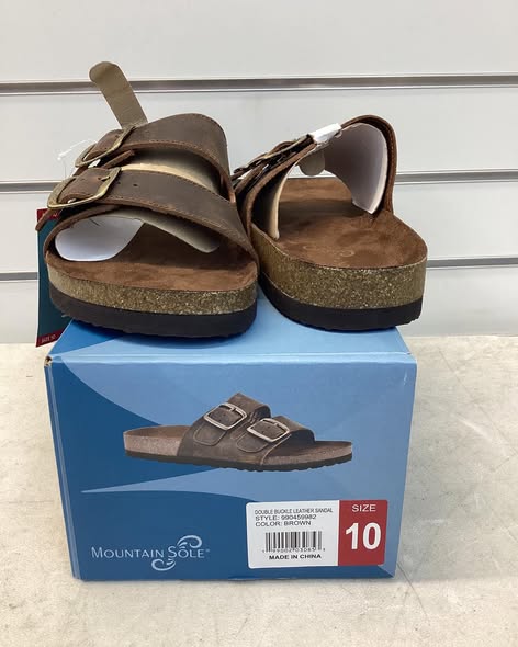 Mountain Sole Women's Leather Sandal Size 10