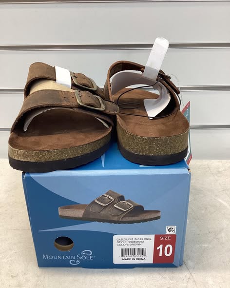Mountain Sole Women's Leather Sandal Size 10