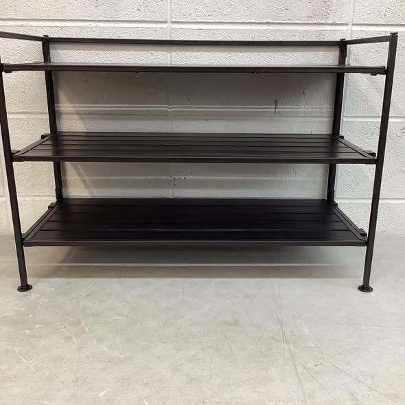 Seville Classics 3-Tier (12 Pair) Stackable Resin Shoe Storage Rack